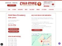 Website Screenshot Cold Stone Creamery