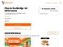 Website Screenshot Little Caesars Pizza