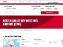 Website Screenshot Avis Car Rental