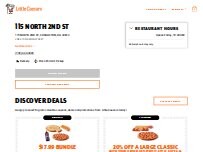 Website Screenshot Little Caesars Pizza