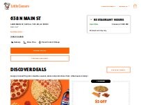 Website Screenshot Little Caesars Pizza