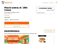 Website Screenshot Little Caesars Pizza