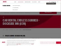Website Screenshot Avis Car Rental