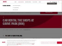 Website Screenshot Avis Car Rental
