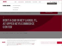 Website Screenshot Avis Car Rental