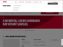 Website Screenshot Avis Car Rental