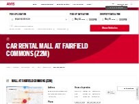 Website Screenshot Avis Car Rental