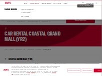 Website Screenshot Avis Car Rental