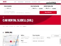 Website Screenshot Avis Car Rental