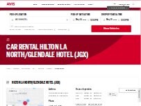 Website Screenshot Avis Car Rental