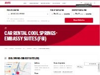 Website Screenshot Avis Car Rental