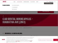 Website Screenshot Avis Car Rental