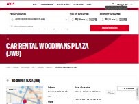 Website Screenshot Avis Car Rental