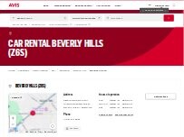 Website Screenshot Avis Car Rental