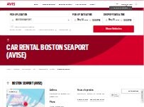 Website Screenshot Avis Car Rental