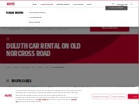 Website Screenshot Avis Car Rental