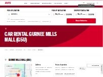 Website Screenshot Avis Car Rental