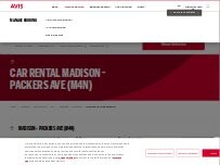 Website Screenshot Avis Car Rental