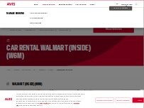 Website Screenshot Avis Car Rental