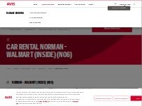 Website Screenshot Avis Car Rental