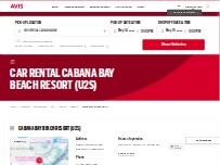 Website Screenshot Avis Car Rental