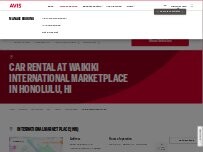 Website Screenshot Avis Car Rental