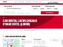 Website Screenshot Avis Car Rental
