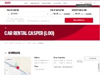 Website Screenshot Avis Car Rental