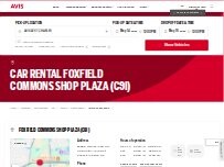 Website Screenshot Avis Car Rental