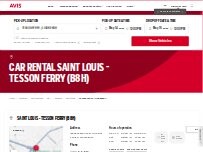 Website Screenshot Avis Car Rental
