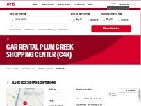 Website Screenshot Avis Car Rental