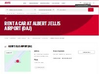 Website Screenshot Avis Car Rental