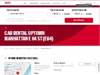 Website Screenshot Avis Car Rental