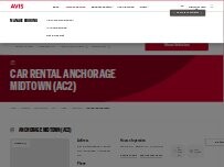 Website Screenshot Avis Car Rental