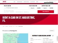 Website Screenshot Avis Car Rental