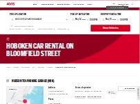 Website Screenshot Avis Car Rental
