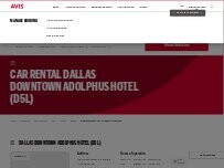 Website Screenshot Avis Car Rental
