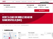 Website Screenshot Avis Car Rental