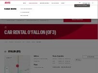 Website Screenshot Avis Car Rental