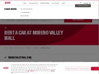 Website Screenshot Avis Car Rental