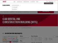 Website Screenshot Avis Car Rental