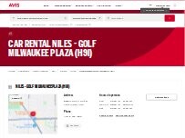 Website Screenshot Avis Car Rental