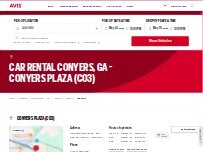 Website Screenshot Avis Car Rental