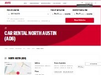Website Screenshot Avis Car Rental