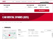 Website Screenshot Avis Car Rental