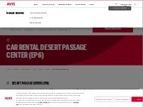 Website Screenshot Avis Car Rental