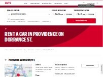 Website Screenshot Avis Car Rental