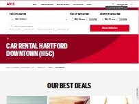 Website Screenshot Avis Car Rental