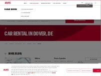 Website Screenshot Avis Car Rental