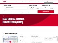 Website Screenshot Avis Car Rental